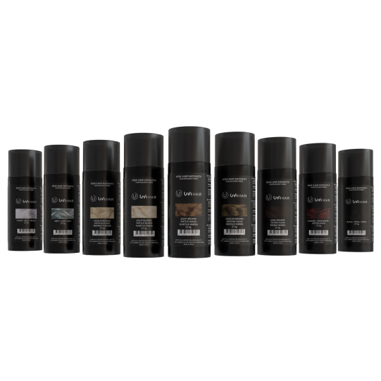 UVI Hair vlakna za kosu, DARK BROWN / Tamno smeđa (velika 27,5 g, do 50 nanosa) 