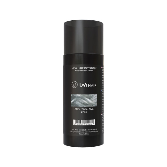 UVI Hair lasna vlakna, GREY / Siva (veliki 27.5 g, do 50 nanosov) 