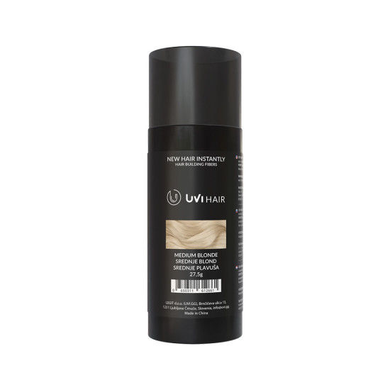 UVI Hair lasna vlakna, MEDIUM BLONDE / Srednje blond (veliki 27.5 g, do 50 nanosov) 