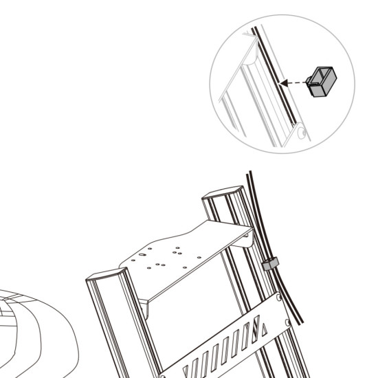 UVI RACING T-spojnice za uređivanja SIM kablova (x4) 