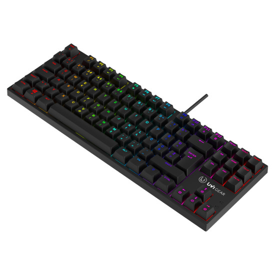 UVI GREED MINI V2 TKL BROWN Switch RGB mehanička tipkovnica, UK raspored tipki (SLO/CRO) 