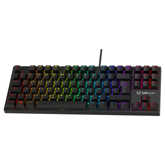 UVI GREED MINI V2 TKL BROWN Switch RGB mehanička tipkovnica, UK raspored tipki (SLO/CRO) 