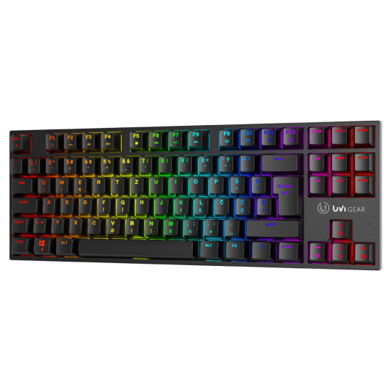UVI GREED MINI V2 TKL BROWN Switch RGB mehanička tipkovnica, UK raspored tipki (SLO/CRO) 
