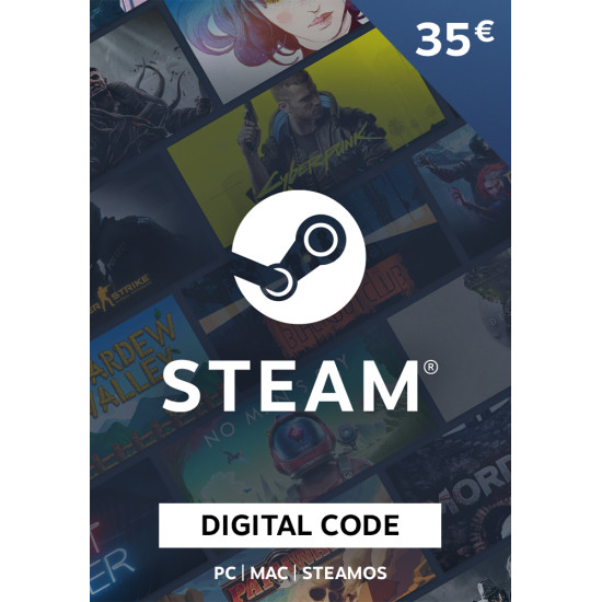 Steam predplačniška kartica 35 EUR - EU 