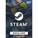 Steam predplačniška kartica 35 EUR - EU