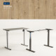 UVI LITE V2 electric sit-stand Chalet Oak desk and white frame