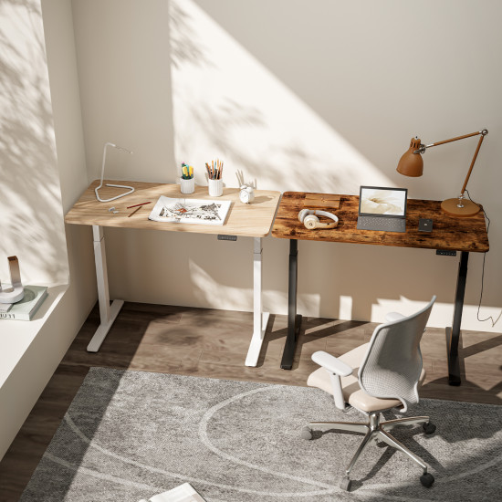 UVI LITE V2 stol (okvir) za podizanje stola, električno crni