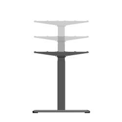 UVI Standard V2 sit-stand desk (frame), electric black