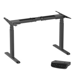 UVI Standard V2 sit-stand desk (frame), electric black