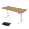 UVI STANDARD V2 električni sit-stand stol - Chalet Oak i bijeli okvir