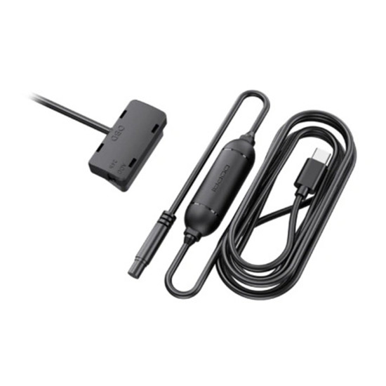 DDPAI DC003 OBD power adapter with 3-metre cable, designed for DDPAI MINI 2X, N1, N2, and N5 dash cameras