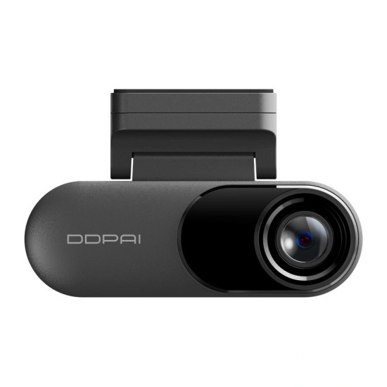 DDPAI N3 Pro 2026 dash cam showing front camera unit with USB-C port and compact design for windscreen mounting