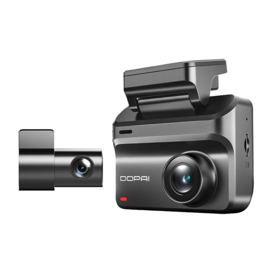 DDPAI Z50 Pro dash cam front unit showing lens and compact body design for dual-channel 4K car recording