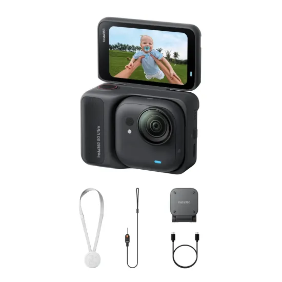 Insta360 GO Ultra Standard Bundle Midnight Black Action Camera