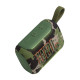 JBL Go 5 Bluetooth Speaker in Squad colour with ambient lighting, compact rugged design, front and side view
