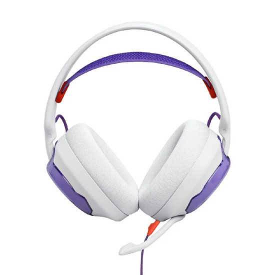 JBL Quantum 250 Wired Gaming Headphones – White / Violet