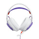JBL Quantum 250 Wired Gaming Headphones – White / Violet