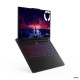 Lenovo Legion Pro 7 16AFR10H gaming laptop with 16-inch OLED display, open lid, dark chassis, front three-quarter view