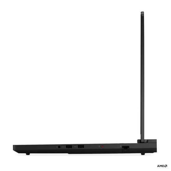 Lenovo Legion Pro 7 16AFR10H gaming laptop with 16-inch OLED display, open lid, dark chassis, front three-quarter view