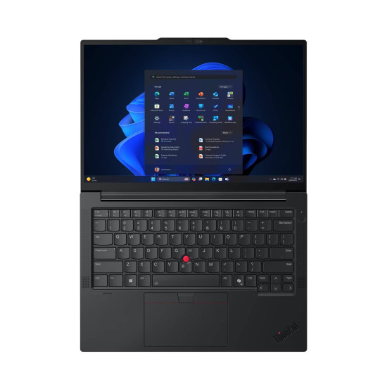 Lenovo ThinkPad E14 Gen 7 Core Ultra 5 135H 32GB 1TB Lenovo ThinkPad E14 Gen 7 business laptop open, showing 14-inch 2.8K display, aluminium chassis in black