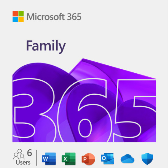 Microsoft 365 Family slovenska naročnina 1 leto za 6 uporabnikov 