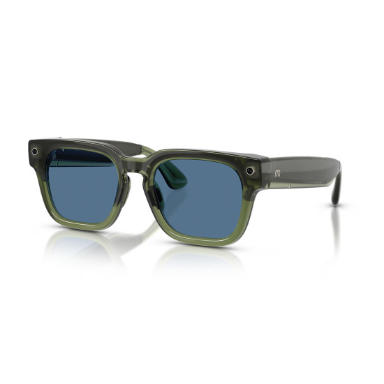 Meta Fury - Light Blue Atlantic Lenses, Racing Green, 149-51, smart glasses Meta Fury - Light Blue Atlantic Lenses, Racing Green, 149-51, smart glasses