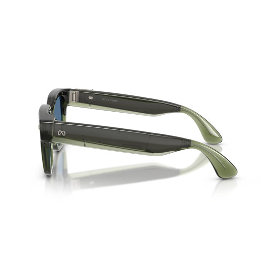 Meta Fury - Light Blue Atlantic Lenses, Racing Green, 149-51, smart glasses Meta Fury - Light Blue Atlantic Lenses, Racing Green, 149-51, smart glasses