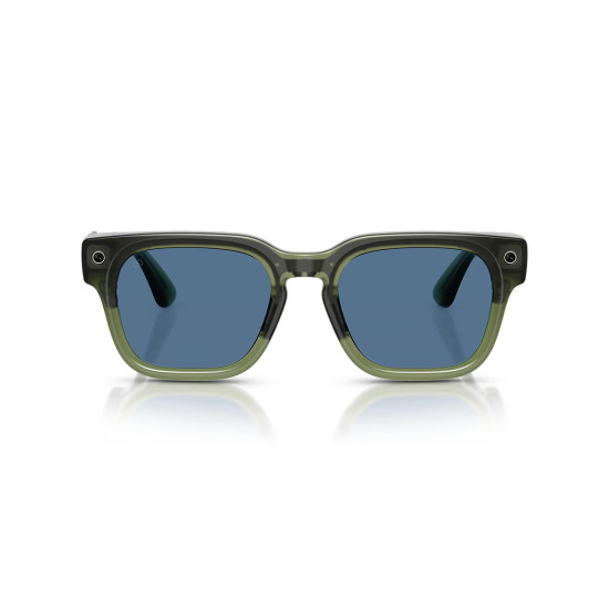 Meta Fury - Light Blue Atlantic Lenses, Racing Green, 149-51, smart glasses Meta Fury - Light Blue Atlantic Lenses, Racing Green, 149-51, smart glasses