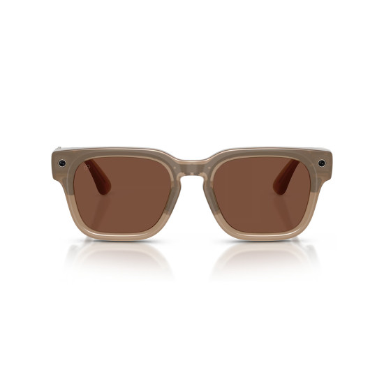 Meta Fury - Dark Amber Lenses, Sandstone, 149-51, smart glasses