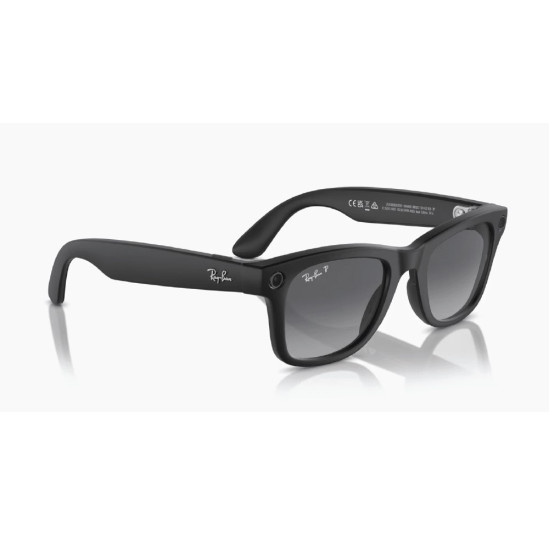 Ray-Ban - Wayfarer Standard - Shiny Black, Clear 
