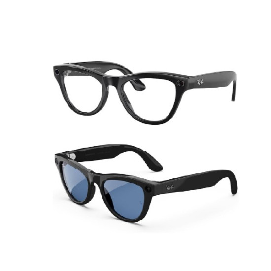 Ray-Ban Meta – Skyler pametna očala – Barva: Sijajno- črna / Transitions modra Cerulean 