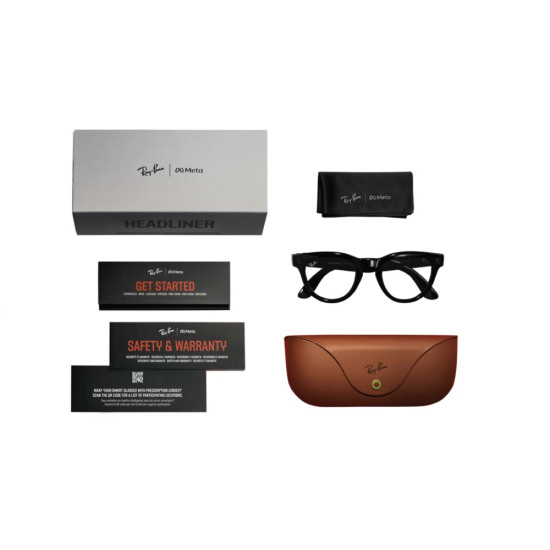 Ray-Ban Meta Headliner pametna očala – mat črna s sivimi fotokromatskimi lečami 