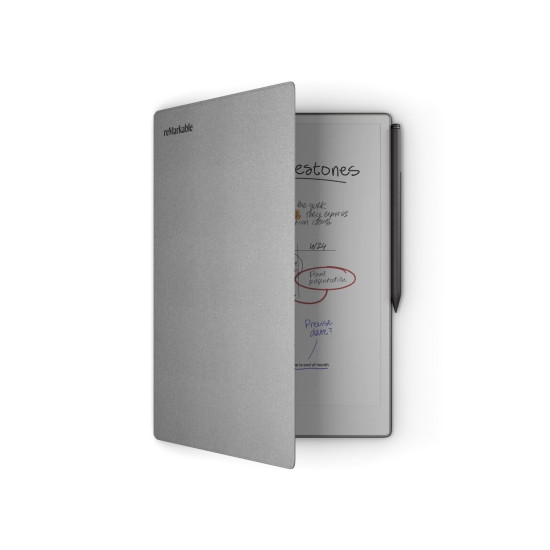 Tablet reMarkable Paper Pro + Marker Plus + Book Folio Polymer weave - Siva 