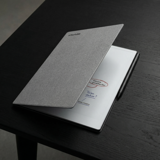 Case reMarkable Paper Pro - Book Folio Polymer weave - Gray 