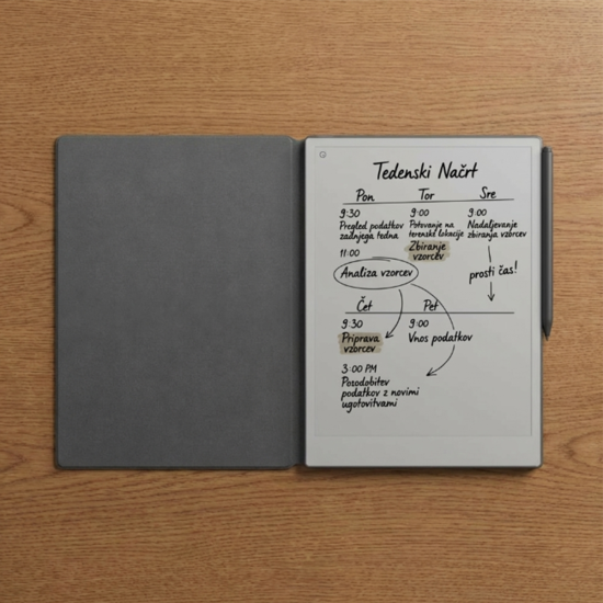 Tablet reMarkable Paper Pro + Marker PLUS + Book Folio Premium Leather - Crna