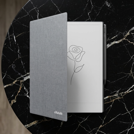 Etui reMarkable 2- Book Folio Polymer weave - Siva 