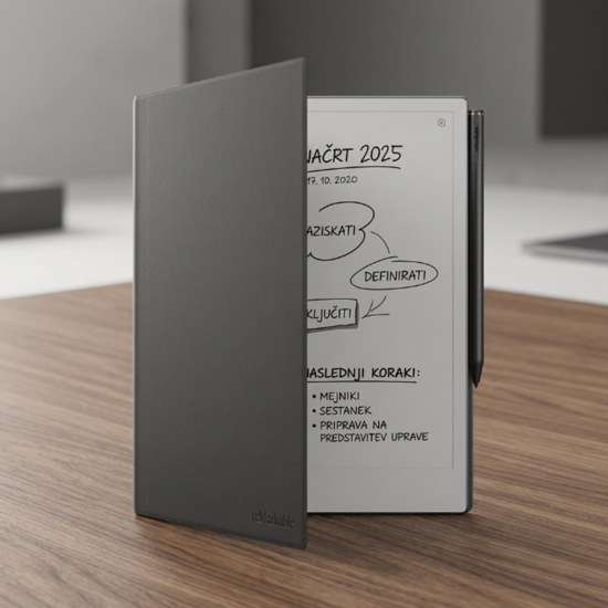 Ovitek reMarkable 2 - Book Folio Premium usnje - Črna 