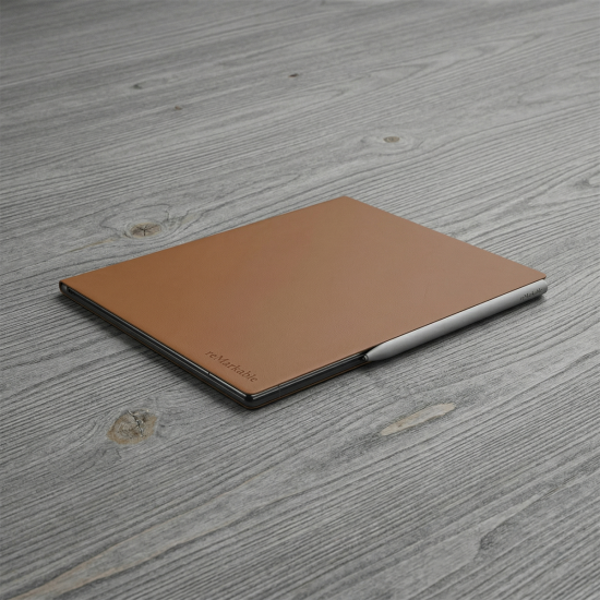 Ovitek reMarkable 2 - Book Folio Premium usnje - Rjava 