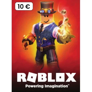 Roblox Gift Card 10 EUR s 668 Robux, digitalni poklon ključ za europsko tržište, narančasto-crveni dizajn