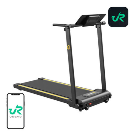 UREVO Foldi Mini electric treadmill (black and orange)