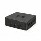 UVI Mini PC R758 compact desktop PC with AMD Ryzen 7 5800U, black casing, small form factor design
