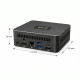 UVI Mini PC R758 compact desktop PC with AMD Ryzen 7 5800U, black casing, small form factor design