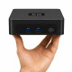 UVI Mini PC R758 compact desktop PC with AMD Ryzen 7 5800U, black casing, small form factor design