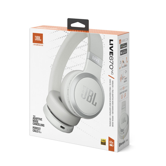 JBL LIVE 670NC White Headphones 