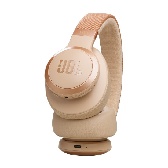 JBL LIVE 770NC Golden Headphones 