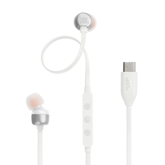 JBL Tune 310C USB-C bele slušalke