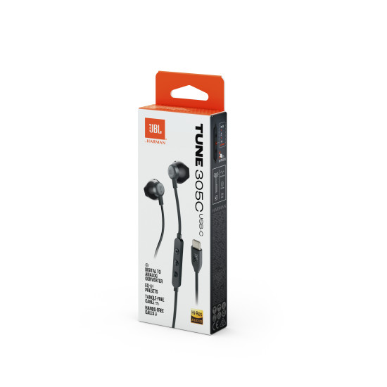 JBL Tune 305C USB-C Black Headphones 