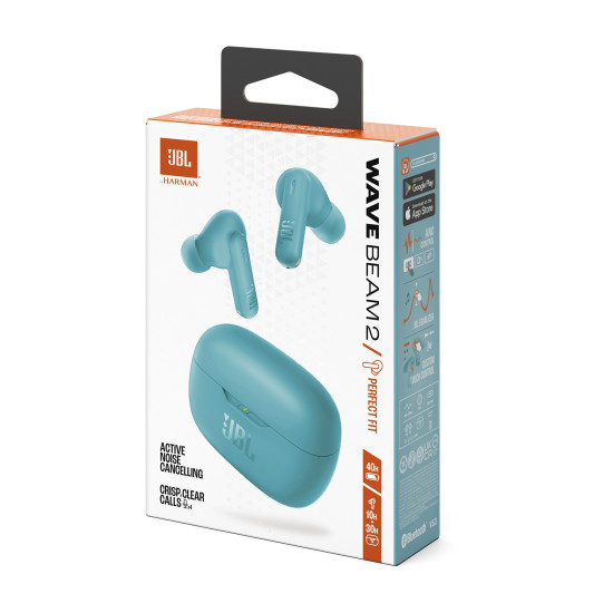 JBL WAVE BEAM 2 modre slušalke 