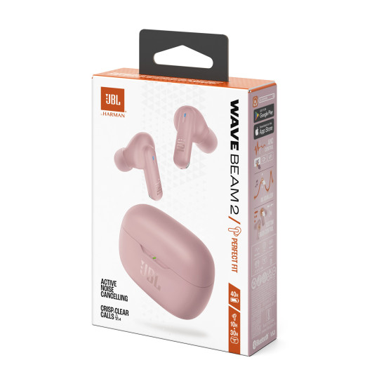 JBL WAVE BEAM 2 roza slušalke 