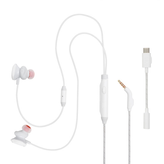 JBL QUANTUM 50, USB-C White Earbuds 